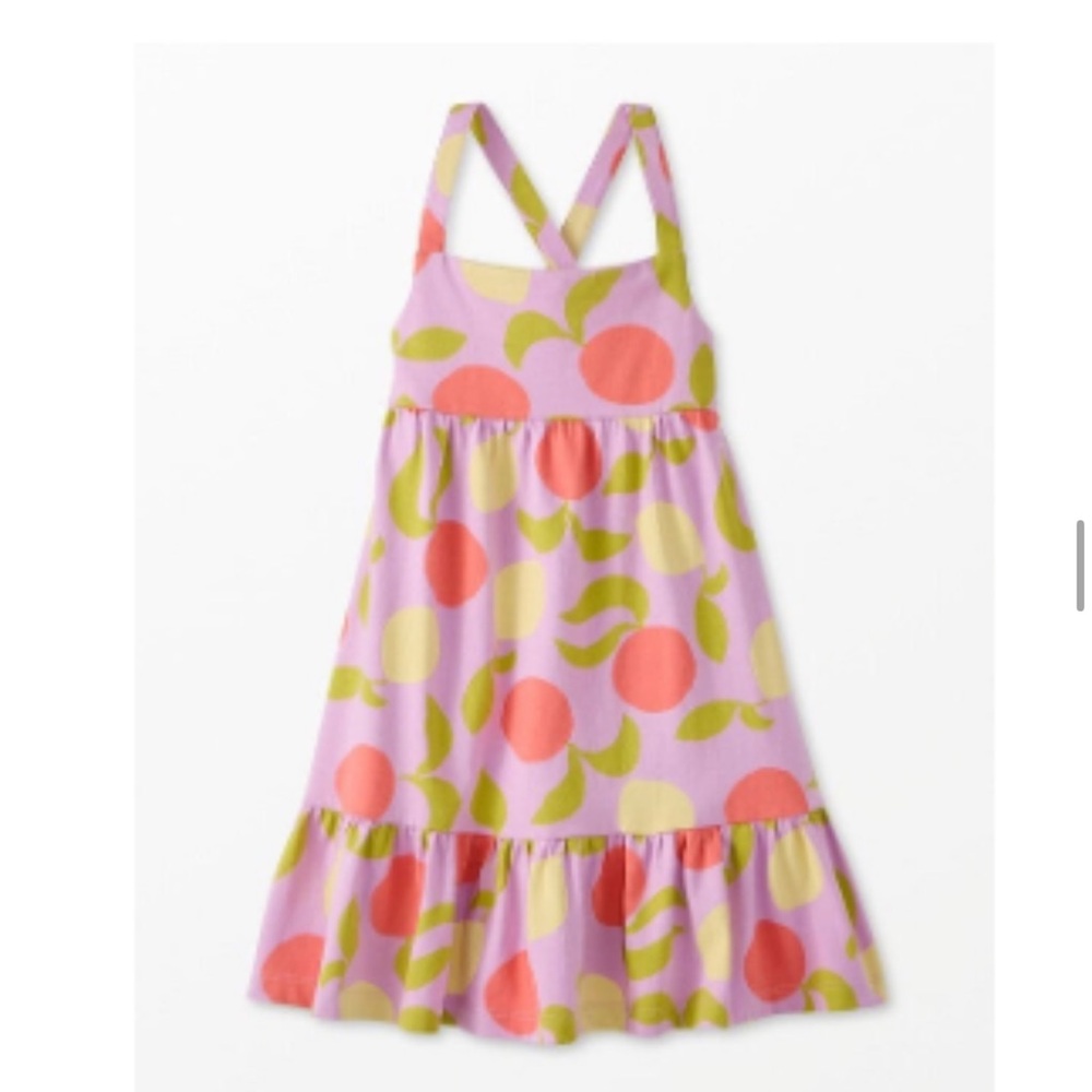 Hanna Andersson Pink and Green Kids Casual Dress